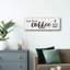  «But Firstc Coffee» par Susie Boyer, art mural en verre acrylique, 36 po x 12 po-480359368