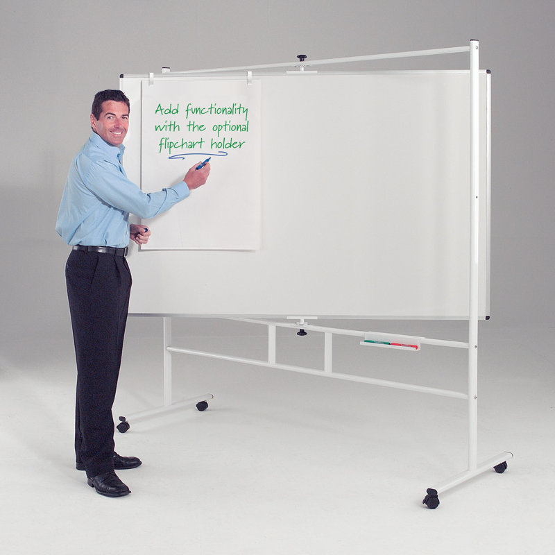 Free-Standing Whiteboard, 120 cm H x 150 cm W