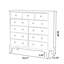 Buffet décoratif blanc en bois massif