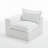 Upholstered Soft Beige Chenille Accent Lounge Chair with Cushion Back – Fully Compressed, No Assembly Required-895543405