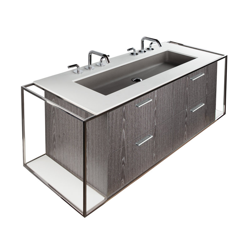 Newterra Concrete Under-mount Sink, Slate
