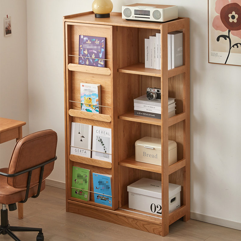 American style simple bookcase, (4 Shelves) 60.24"H x 35.43"W x 15.75"D