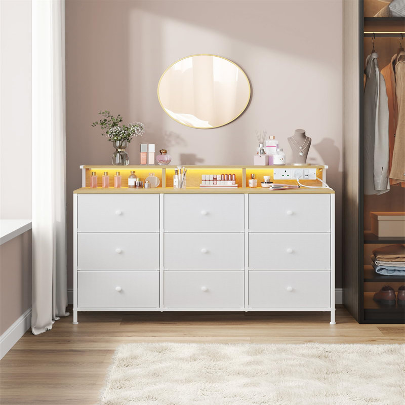Catela 9 - Drawer Chest of Drawers, White