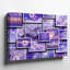 Toile «A Dreamy Collage» composée de diverses nuances de mauve avec art mural, textures douces comme la fourrure duveteuse et les nuages délicats-17620263
