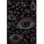 Tapis décoratif moderne noir-2101143324