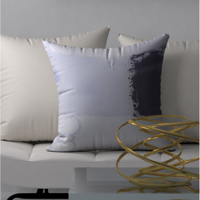 Housse de coussin décorative carrée simple et insert, 18" x 18"