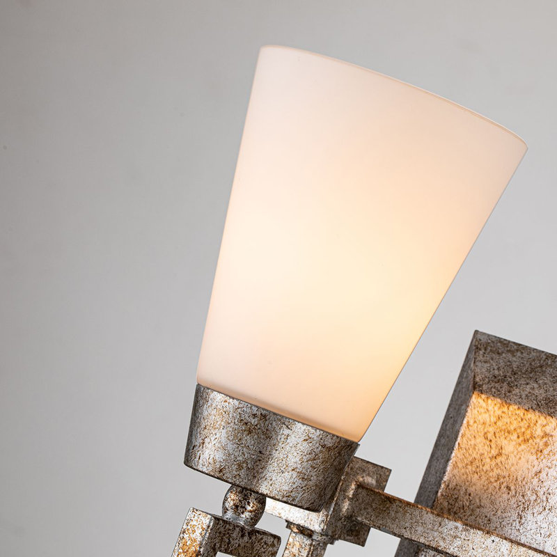 Lemuria 2 - Light Vanity Light, Silver Leaf