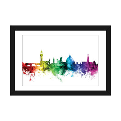 «Rainbow Skyline Series: Florence, Italie», reproduction d'art sur toile tendue