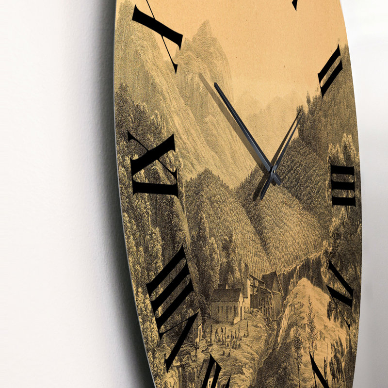 Nature of South America Old Image VI - Horloge murale traditionnelle, Grand