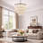26" 5-Light Tiered Rope Drum Chandelier-1511974901