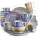 32 Piece Handmade Porcelain China Dinnerware Set - Service for 8
