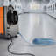 Déshumidificateur commercial de 125 pintes avec boyau de drainage, déshumidificateurs portatifs pour vide-poches pour salle de rangement de sous-sol de qualité industrielle, dégivrage / drainage automatique, acier galvanisé robuste, DEL