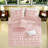 Elegant Ruffle Bedding Sets, Polyester Microfiber, Blush Comforter For Home