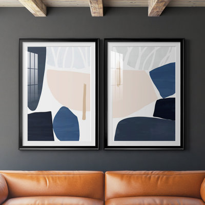 " Denim And Sand I " 2 - Pieces Painting Print