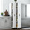 Garde-manger de 62 po avec 2 portes coulissantes et 8 rangées de rangement dissimulé pour les espaces étroits