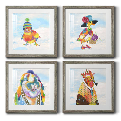Cadre photo, ensemble de peintures sur papier