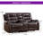 75.6'' Wide Upholstered Faux Leather Manual Reclining Loveseat With Center Console And Cup Holders-1448810804
