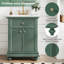 Meuble-lavabo moderne 24 po avec tiroir basculant-483183586