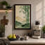 Bamboo and Distant Mountains Japandi - Wrapped Canvas-284451537-284451538
