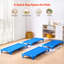 Lit de repos empilable pour enfant de 52 po x 23 po Kiddie Cot (bleu) (paquet de 4)