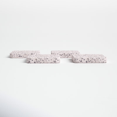 Marble Square 4 Piece Coaster Set