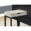 Table d'appoint en stratifié gris avec structure en métal noir - tiroir de rangement pour base de chambre à coucher et salon optionnel