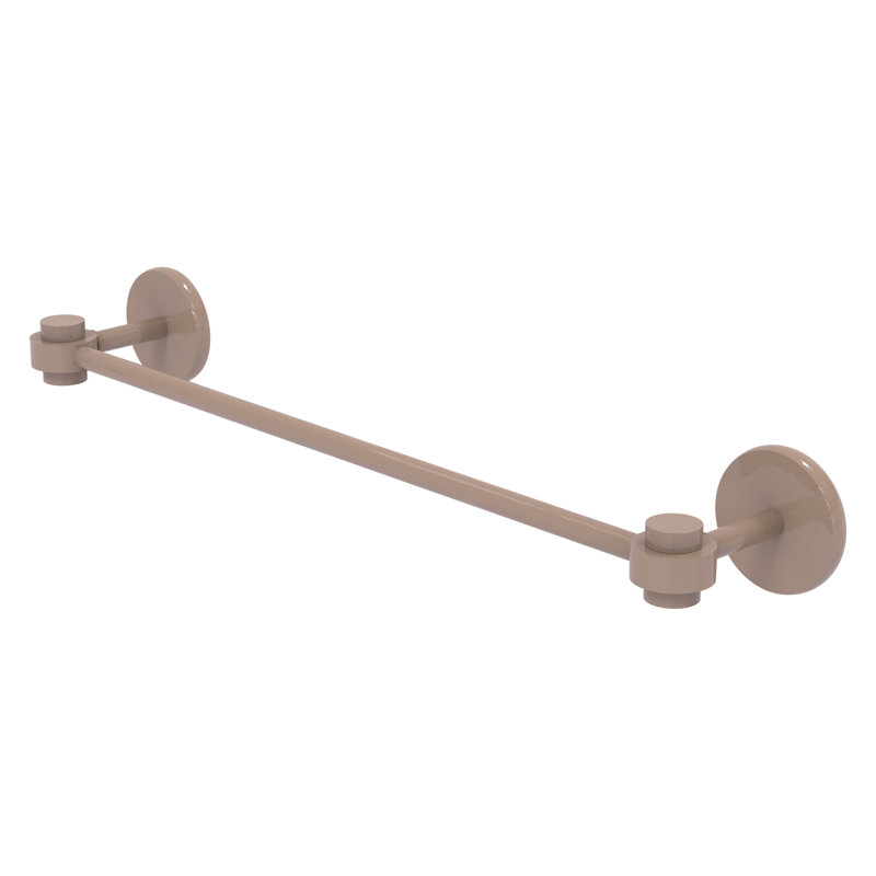 Shaded Beige 36'' Wall Mounted Brass Towel Bar