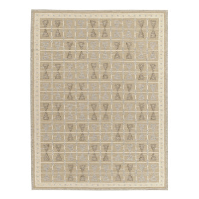 Scandinavian Wool Geometric Area Rug