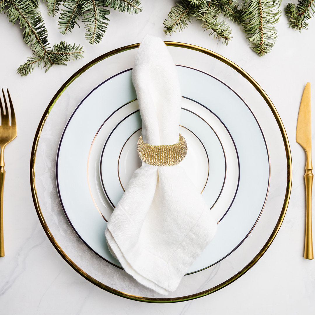 Ih Casadecor Glass Napkin Ring (Set of 6) iH casadécor