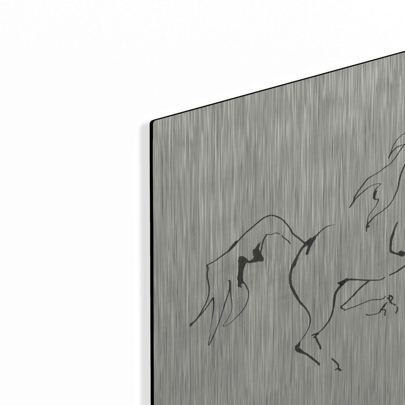 " Line Horse V " by Chris Paschke, 12" H x 12" W
