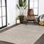 Tapis intérieur / extérieur beige / gris à motif de treillis moderne à motif de treillis iggie-398840709