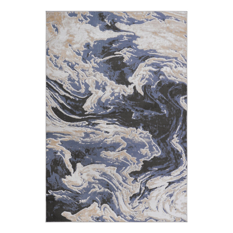 Lint-free, stylish, stain-resistant area rug, Rectangle 6'7" x 7'9"