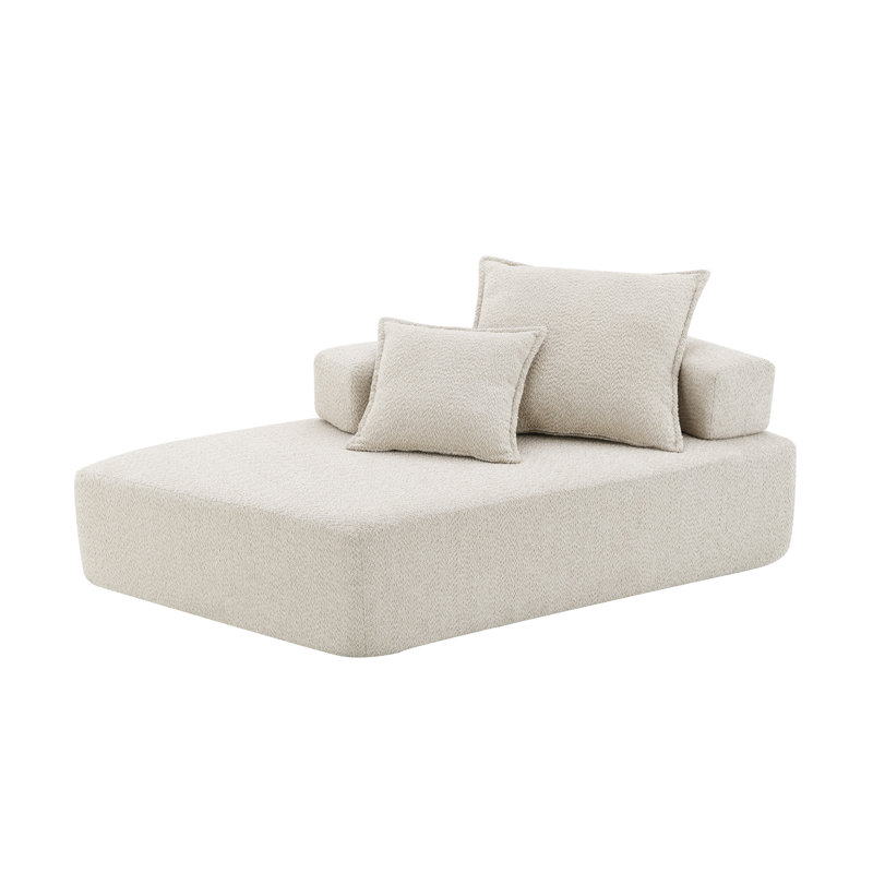 Structure spéciale pour canapé modulaire surdimensionné en U surdimensionné, canapé de plancher Boucle de luxe, canapé convertible compressé, canapé spacieux rempli de mousse pour le salon