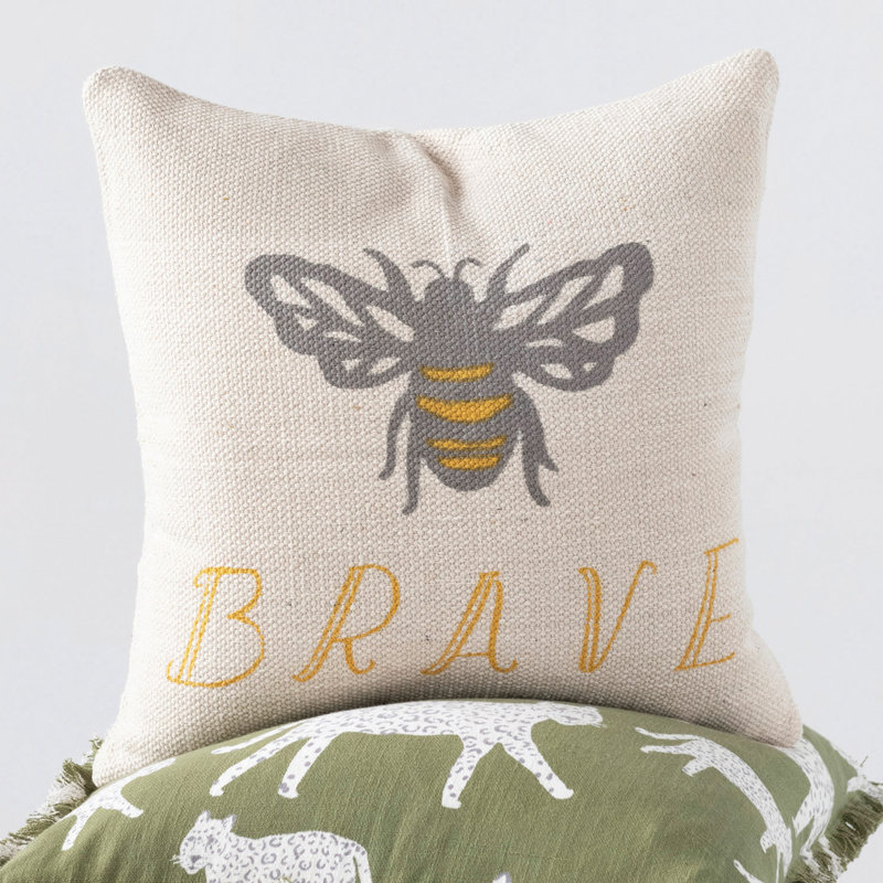  Square Cotton Pillow Cover & Insert