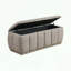 Banc de rangement moderne avec tissu texturé sans assemblage-711822813