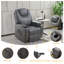Fauteuil inclinable électrique en cuir Vegan-1331762259