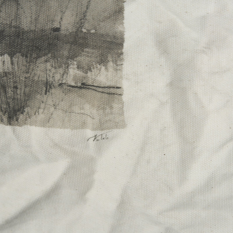 «Avant la pluie», reproduction d'art texturée encadrée à la main