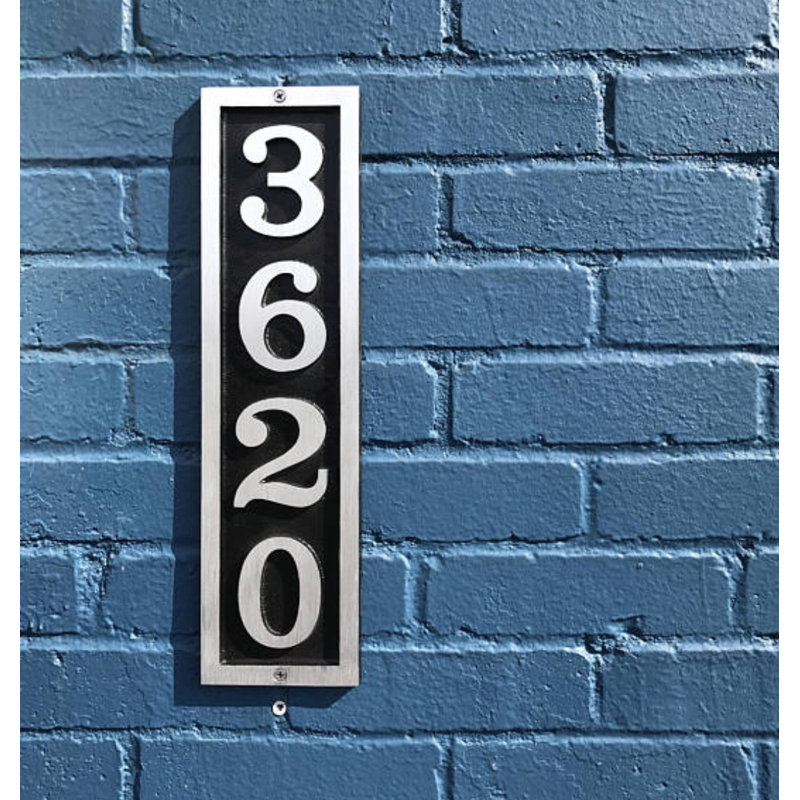 Plaque d'adresse murale 1 ligne Bold Donn, Oui