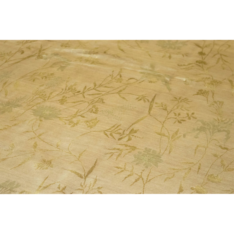 Handmade Silk and Wool Area Rug