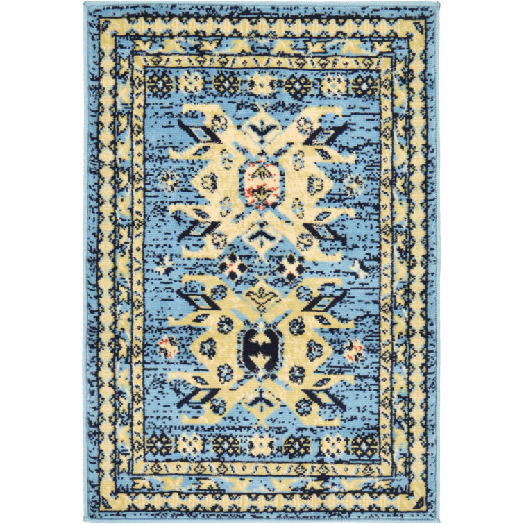 Tapis oriental bleu clair Eesi