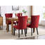 Ensemble de 2 chaises de salle à manger élégantes en velours capitonné pour salle à manger, style Mid-Century classique