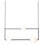 Luminaire suspendu en laiton Alan Mizrahi Art Deco Miro