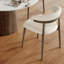 Ensemble de table de salle à manger à piédestal de taille moyenne avec chaises ergonomiques en similicuir-130030575-130030576-130030578