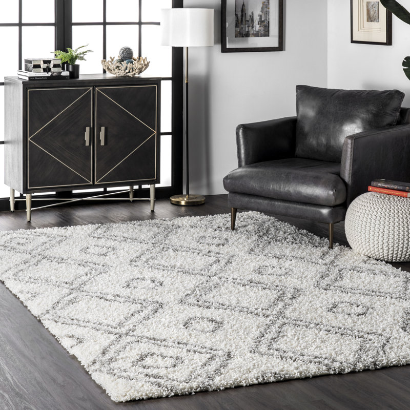 Kosinski Geometric Indoor Rug, Rectangle 7'10" x 10'