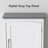 Latitude Run® Bathroom Wall Mount Storage Cabinet Single Door with Adjustable Shelf White and Gray