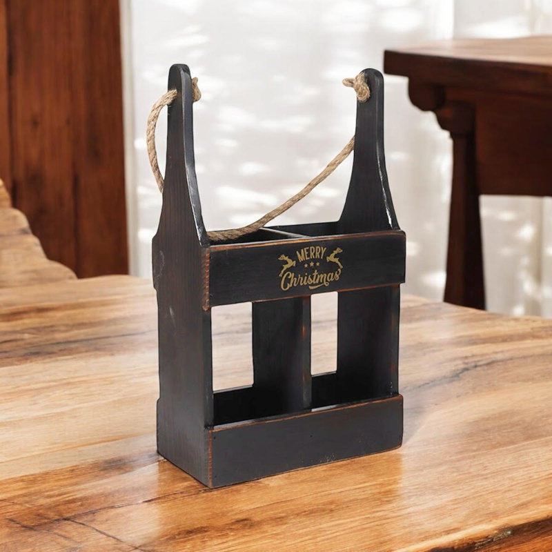 Annalisa 2 Bottle Tabletop Wine Bottle Rack, Black
