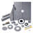 38" x 60" Shower Curb Kit, Complete Shower System with Tray, Curb, Waterproof Membrane, Seals, Corners, ABS Bonding Flange, Trowel & Level – Off-Center Drain-122680590-122803692-113215081