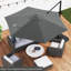 Parasol de patio en porte-à-faux 9 pi avec auvent de protection contre le soleil-761984786