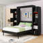 Lit escamotable avec lumières DEL et tablettes