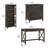 Huckins 3 Piece Writing Desk Office Set with Bookcase-1587439689